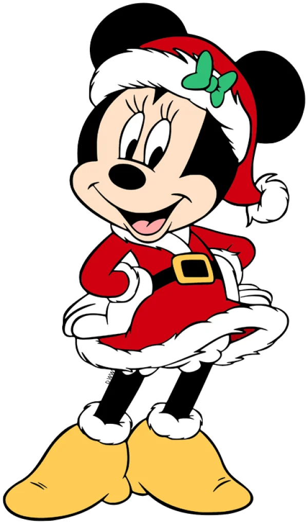 Christmas Minnie Mouse Santa Outfit PNG