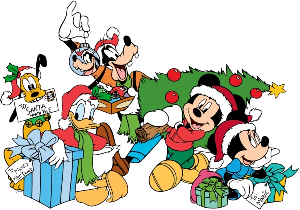 Mickey and Friends Christmas Celebration PNG