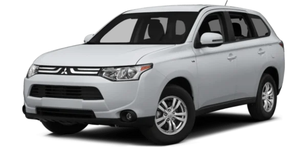 White Mitsubishi Outlander Car PNG Transparent