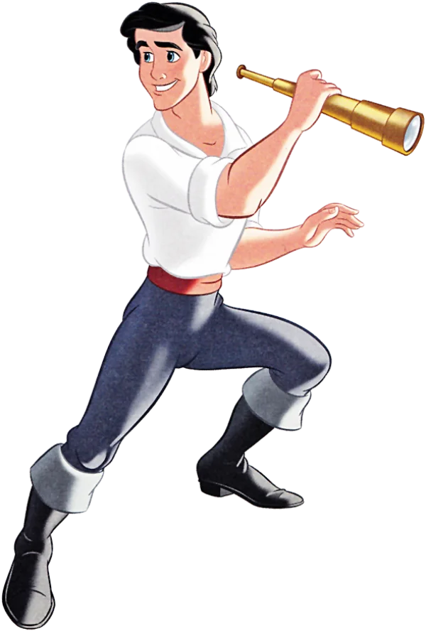 Prince Eric with Spyglass PNG Transparent Background
