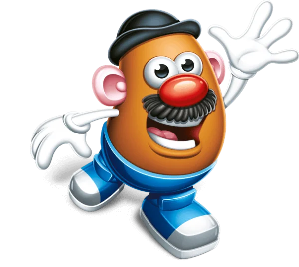 Mr. Potato Head Waving PNG Transparent Background