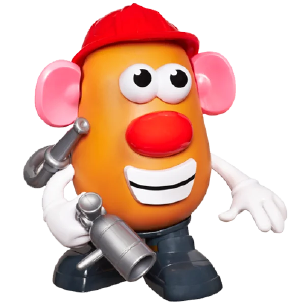 Mr. Potato Head Firefighter PNG Transparent Background