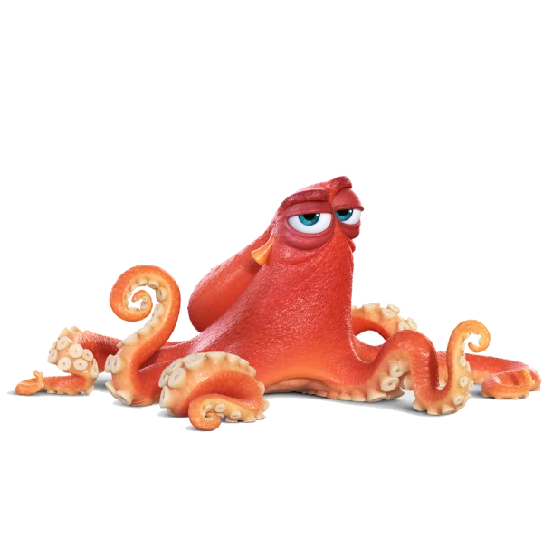 Hank the Octopus from Finding Dory PNG Transparent Background