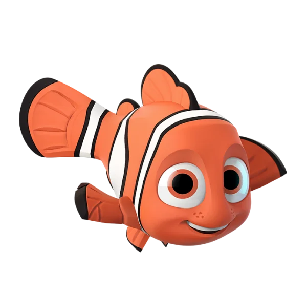 Cute Cartoon Clownfish PNG Transparent Background