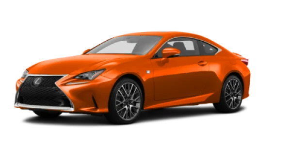Orange Lexus RC Coupe PNG Transparent Background