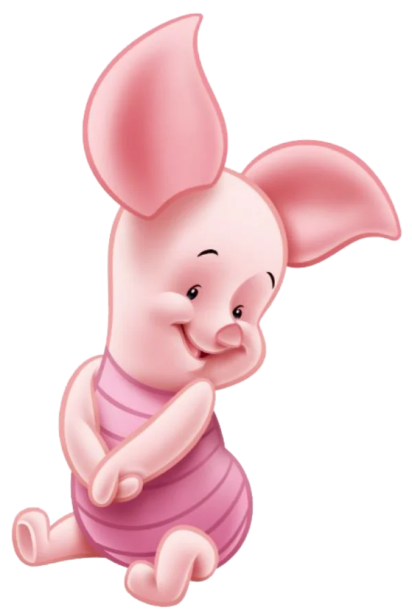 Cute Piglet from Winnie the Pooh Transparent PNG