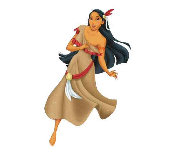 Pocahontas Disney Princess Cartoon PNG Transparent Background
