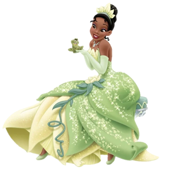 Princess Tiana with Frog Transparent PNG