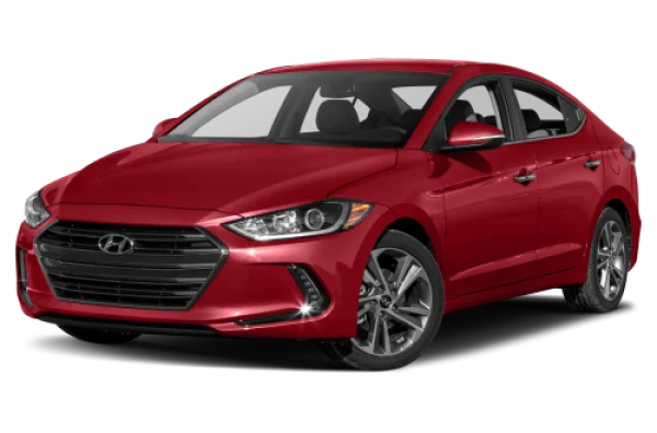 Red Hyundai Elantra Car PNG Transparent