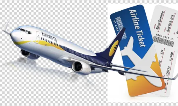 Airplane and Airline Tickets PNG Transparent Background