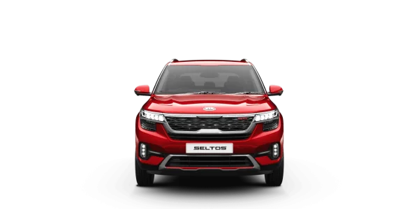 Red Kia Seltos Car PNG Transparent Background