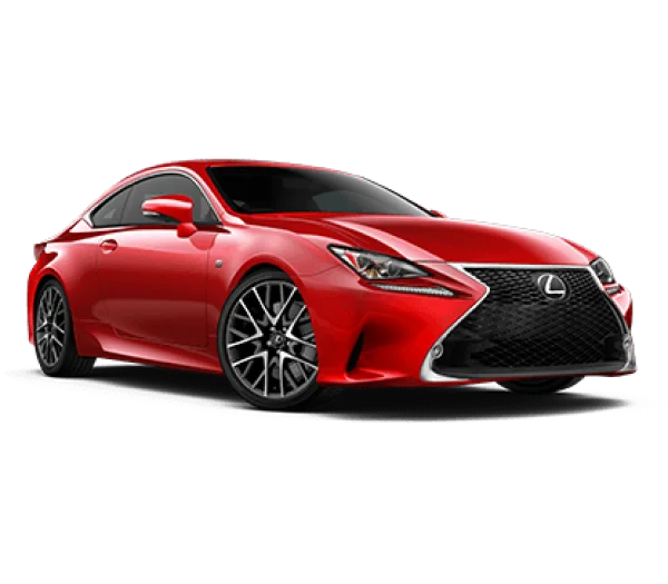 Red Lexus RC Coupe PNG Transparent Background