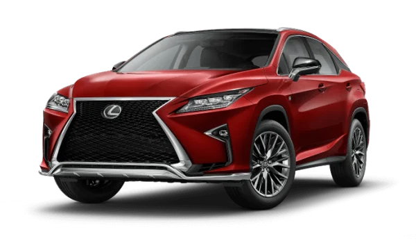 Red Lexus RX SUV PNG Transparent Background