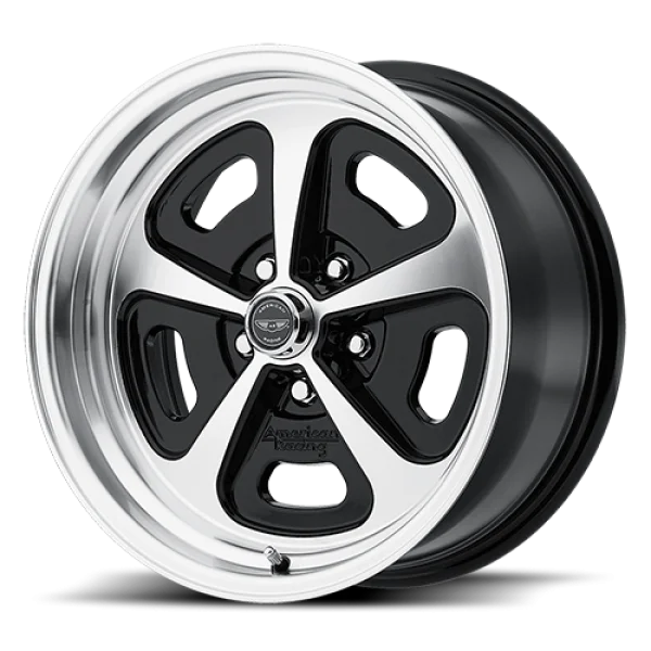 American Racing Classic Black and Silver Wheel PNG