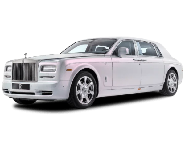 White Rolls Royce Phantom PNG Transparent Background
