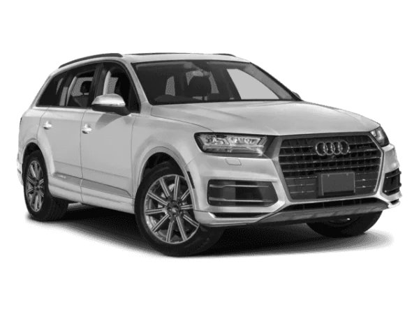 White Audi Q7 SUV PNG Transparent Background