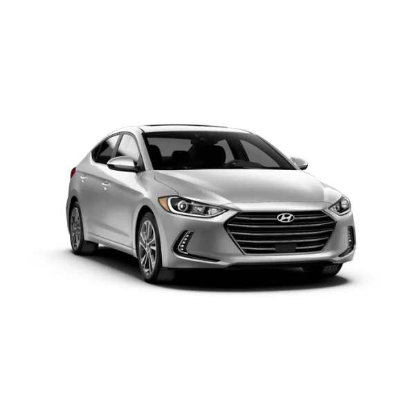 Silver Hyundai Elantra Car PNG Transparent Background