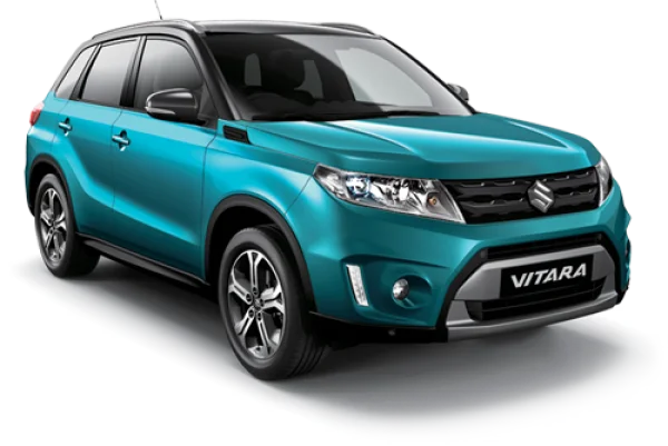 Teal Suzuki Vitara SUV PNG Transparent Background