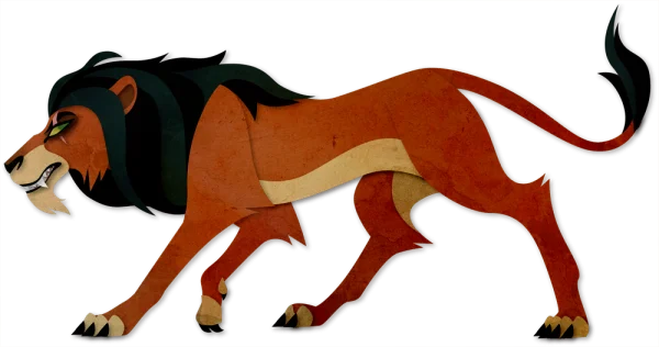Scar Lion King Villain PNG Transparent Background