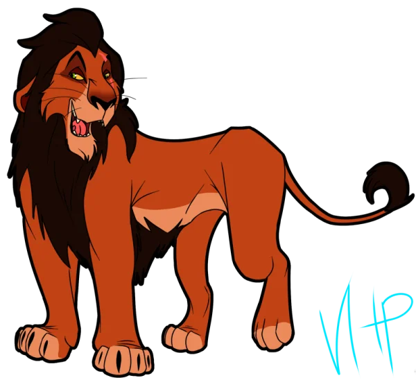 Scar Lion King Villain Cartoon PNG