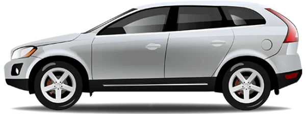 White SUV Car PNG Transparent Background