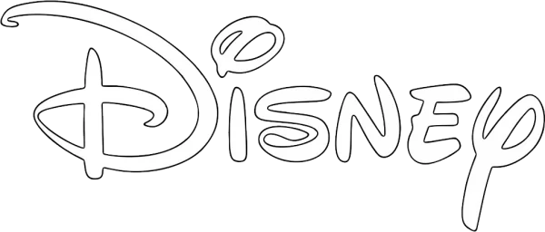 White Disney Logo Transparent PNG