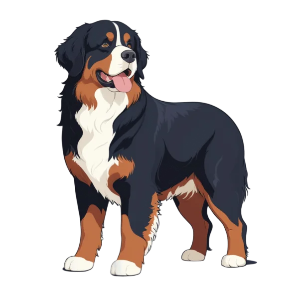 Bernese Mountain Dog PNG Transparent Background