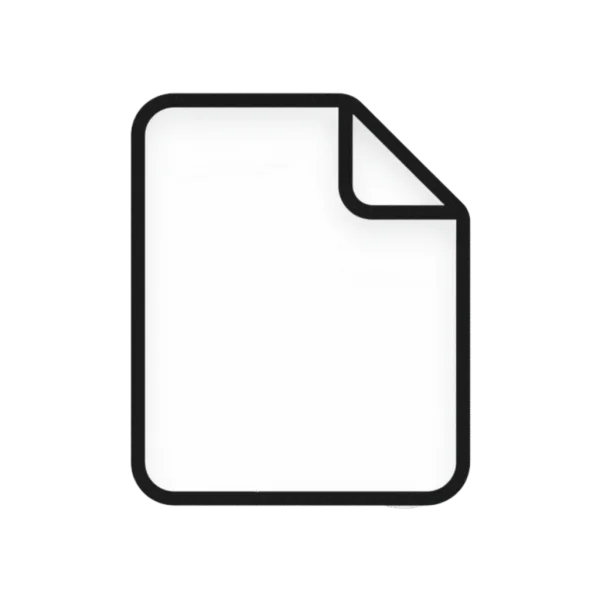 Blank Document Icon Transparent Background