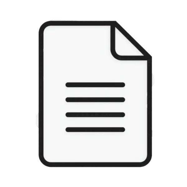 Document File Icon PNG Transparent Background