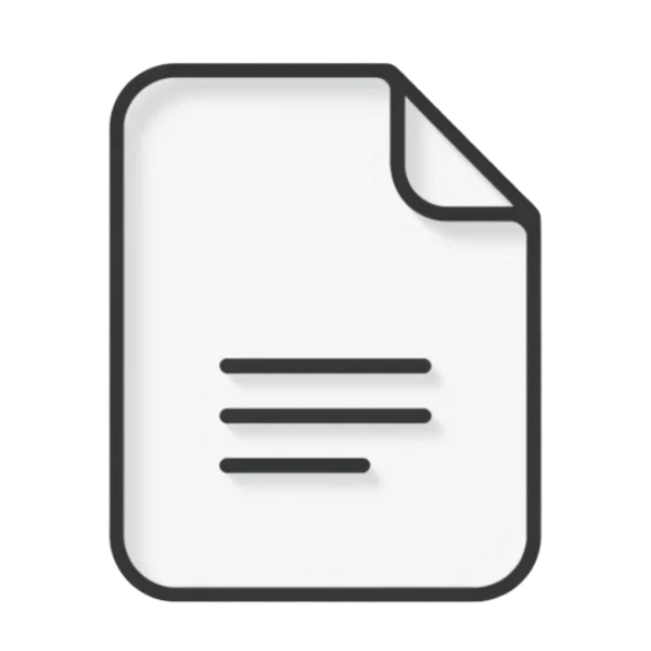 Document File Icon PNG Transparent