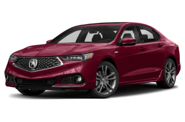 Red Acura TLX Car PNG Transparent Background