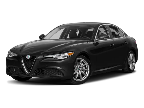 Black Alfa Romeo Giulia PNG Transparent Background