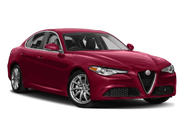 Red Alfa Romeo Giulia Sedan PNG