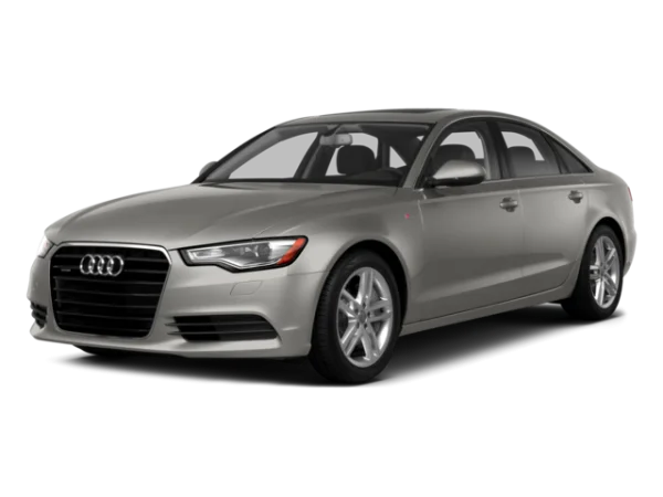 Silver Audi A6 Sedan Car PNG Transparent