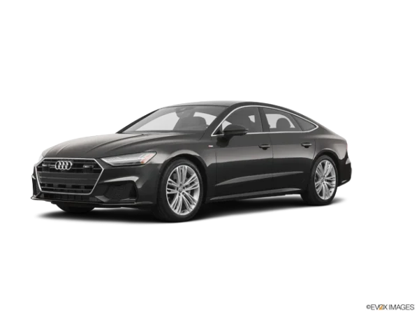 Dark Grey Audi A7 Car PNG Transparent Background