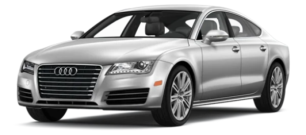 Silver Audi Car PNG Transparent Background
