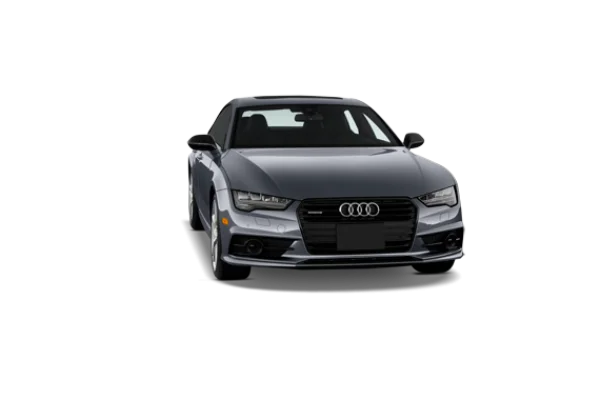 Dark Grey Audi Car Front View PNG Transparent Background