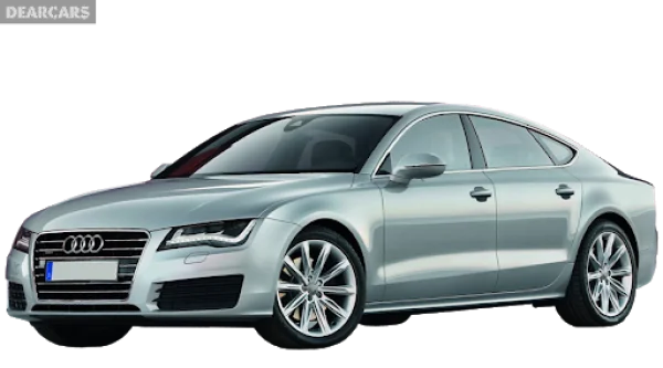 Silver Audi A7 Car PNG Transparent Background