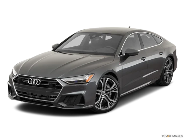 Grey Audi A7 Sedan PNG Transparent Background