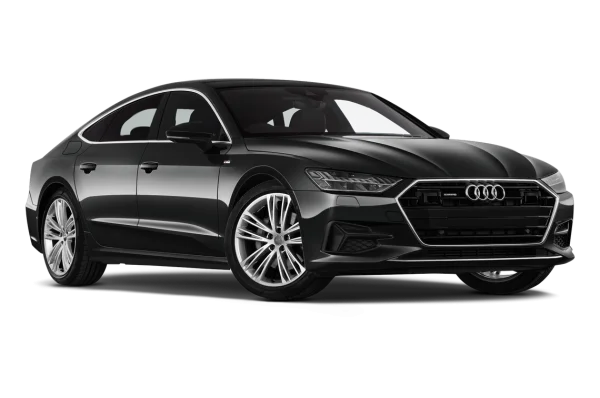 Black Audi A7 Sportback Car PNG Transparent Background