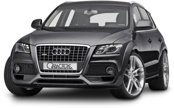 Dark Gray Audi SUV with Caractere Kit PNG