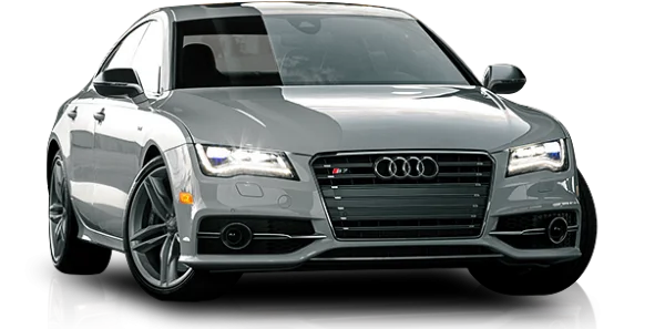 Grey Audi S7 Car PNG Transparent Background