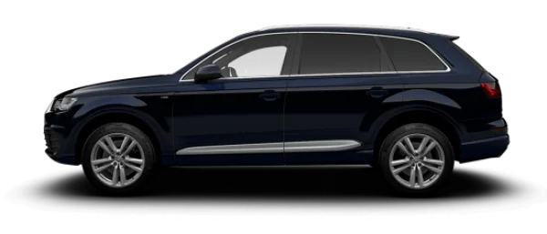 Dark Blue Audi Q7 SUV Transparent PNG