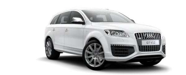 White Audi Q7 V12 PNG Transparent Background