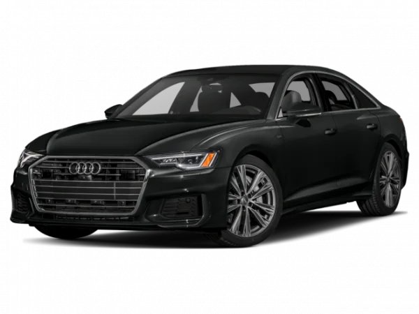 Black Audi A6 Sedan PNG Transparent Background