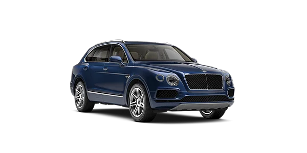 Blue Bentley Bentayga SUV PNG Transparent Background