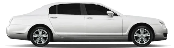 White Luxury Sedan Car PNG Transparent
