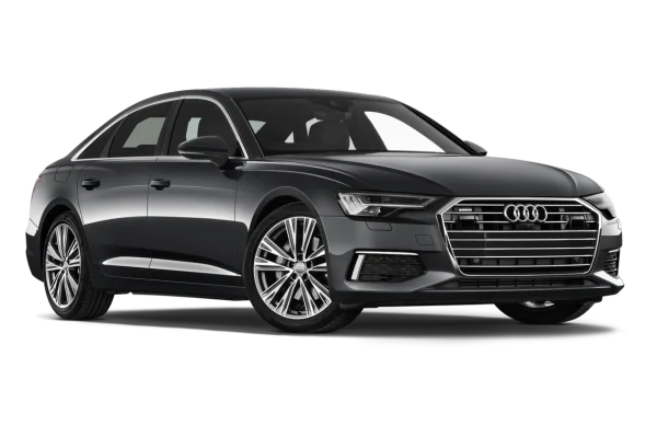 Dark Grey Audi A6 Car PNG Transparent Background