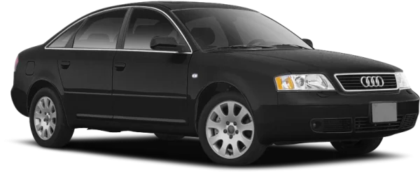 Black Audi A6 Car PNG Transparent Background
