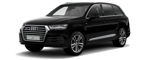 Black Audi Q7 SUV PNG Transparent Background